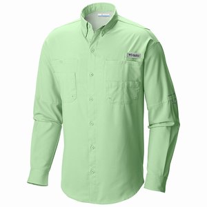 Columbia PFG Tamiami™ II Långärmad Tröja Herr Gröna (ZWJVQ0517)